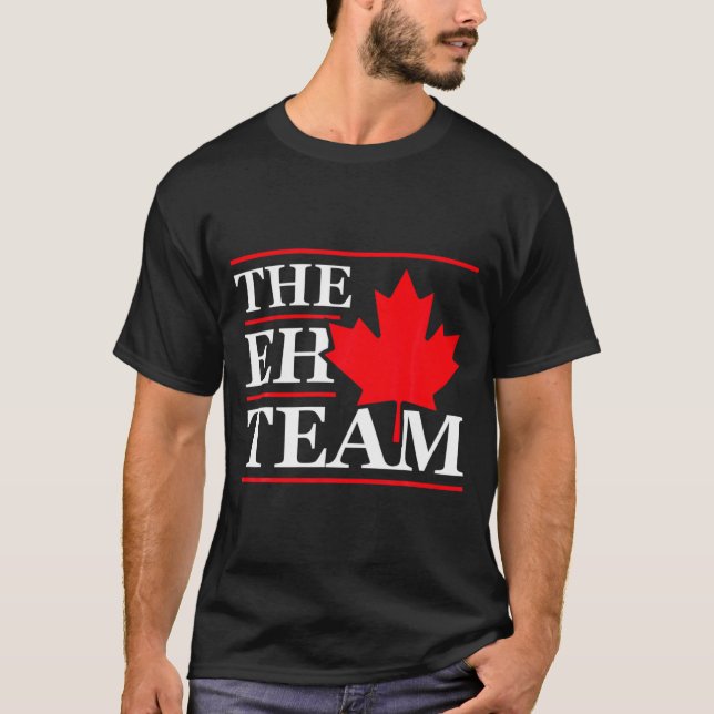 Camiseta Funny Canada Eh Team Canadian Comedy Sarcasm Map  (Anverso)
