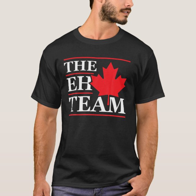 Camiseta Funny Canada Eh Team - Canadian Comedy Sarcasm Map (Anverso)