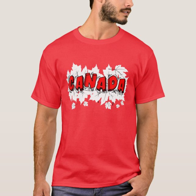 Camiseta Funny Canada Maple Leaf Canada Day Independent 1er (Anverso)