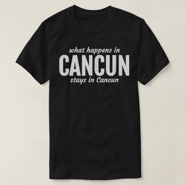 Camiseta Funny Cancun Spring Break T (Diseño del anverso)
