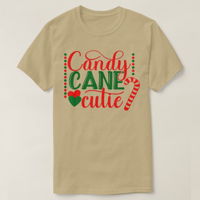 Camiseta Funny Candy Cane Cutie Christmas Candy Cane Lover  (Diseño del anverso)