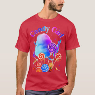 Camiseta Funny Candy Cute Girl Sweet Lolly Candy Treat Love