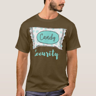 Camiseta Funny Candy Security Halloween Sweeen Costume