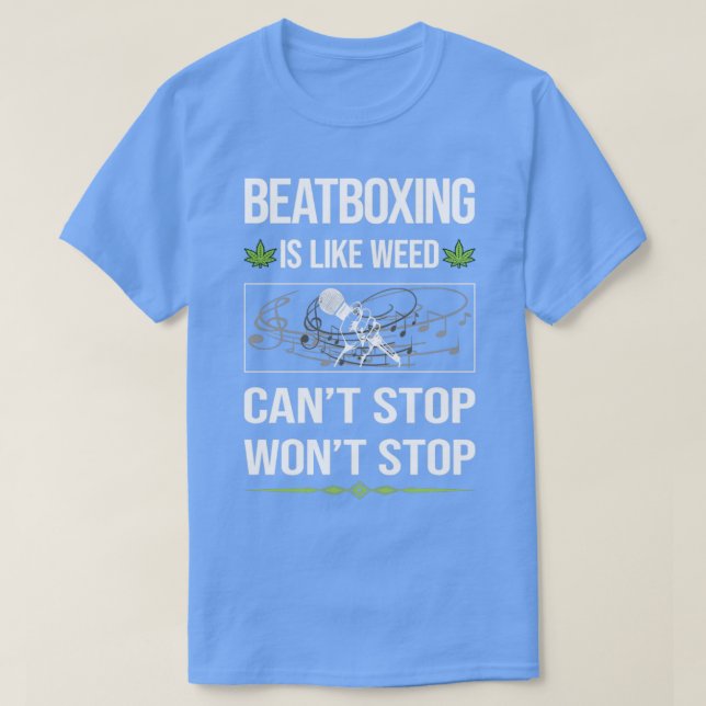 Camiseta Funny Cant Stop Beat Box Beatboxing Beatbox (Diseño del anverso)