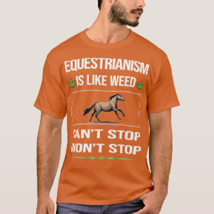 Camiseta Funny Cant Stop Equestrianism Horse Horseback Ridi