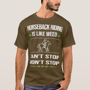 Camiseta Funny Cant Stop Horseback Montando Caballos