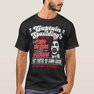 Camiseta Funny Capitán Spaulding Pollo frito y gasolina