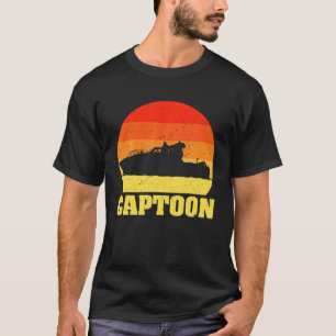 Camiseta Funny Captoon Pontoon Tritoon Captain Pont