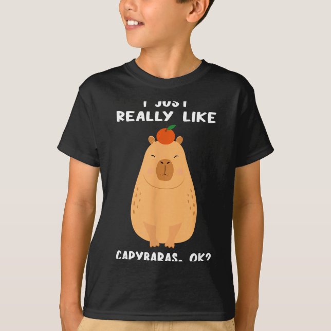 Camiseta Funny Capybara Art For Men Women Kids Rodent Capyb (Anverso)