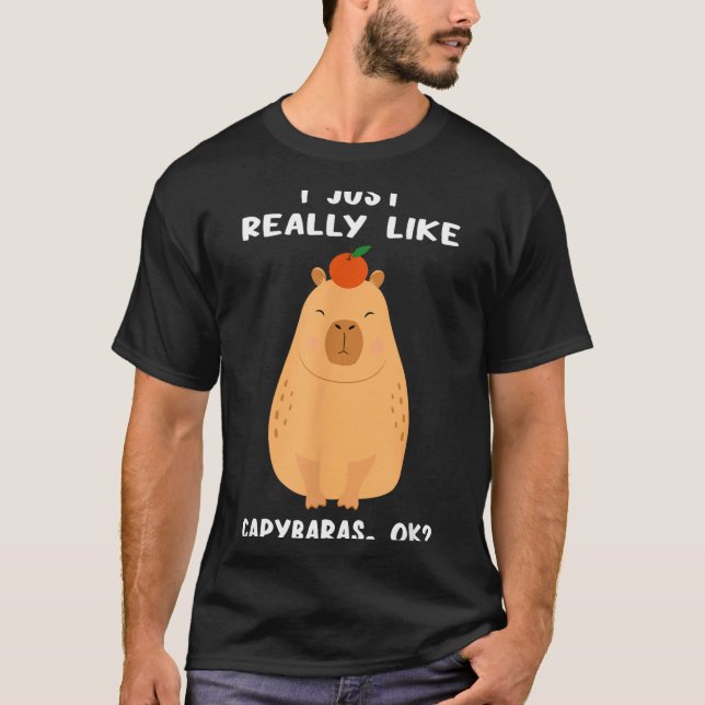 Camiseta Funny Capybara Art For Men Women Kids Rodent Capyb (Anverso)
