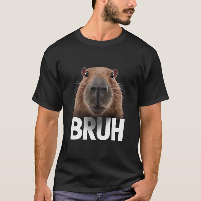 Camiseta Funny Capybara Bruh (Anverso)