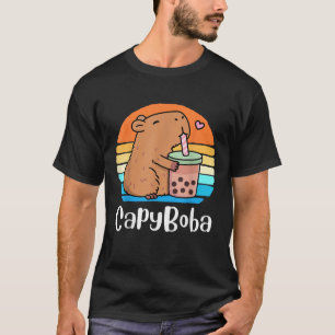 Camiseta Funny Capybara Capyboba Bubble Tea Boba Tea Kids B