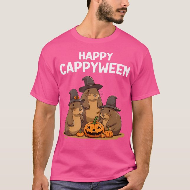 Camiseta Funny Capybara Halloween Cappyween Capybara (Anverso)
