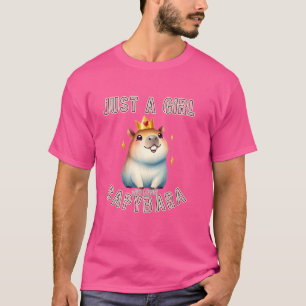 Camiseta Funny Capybara, sólo un Chica que ama a los animal