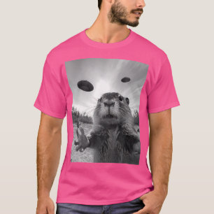 Camiseta Funny Capybara Ufo Alien Funny Weird