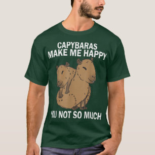 Camiseta Funny Capybaras Hazme feliz no tanto Wate