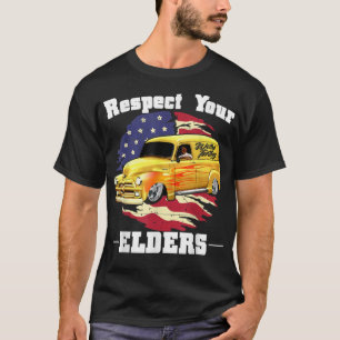 Camiseta Funny Car Guy - Respeta a tus mayores panel clásic