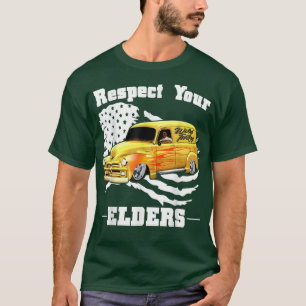 Camiseta Funny Car Guy - Respete su panel clásico de ancian