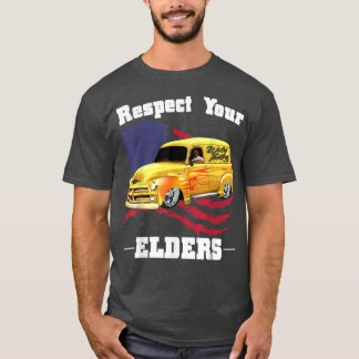 Camiseta Funny Car Guy - Respete su panel clásico de ancian