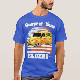 Camiseta Funny Car Guy - Respete su panel clásico de ancian
