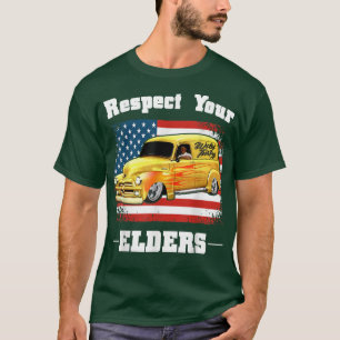 Camiseta Funny Car Guy - Respete su panel clásico de ancian