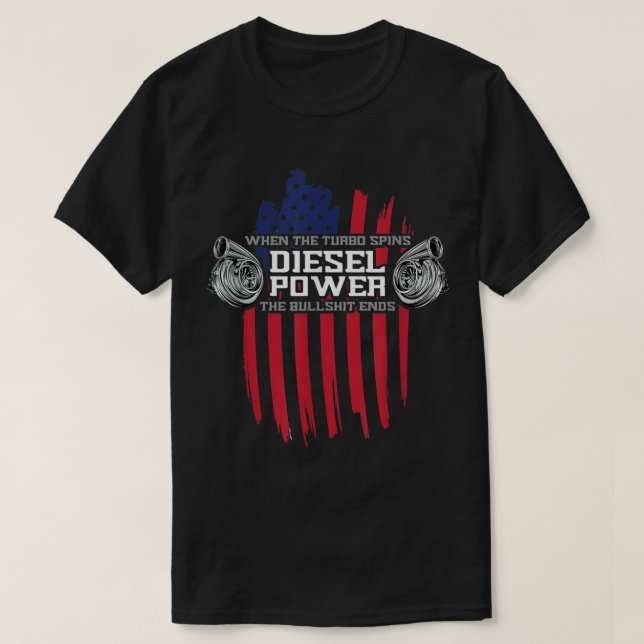 Camiseta Funny Car Mechanage Garage Gift Diesel Lover (Diseño del anverso)