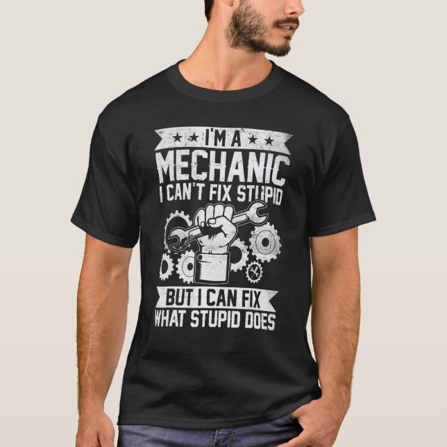 Camiseta Funny Car Mechaner Engineer Hombres Mujeres Niños  (Anverso)