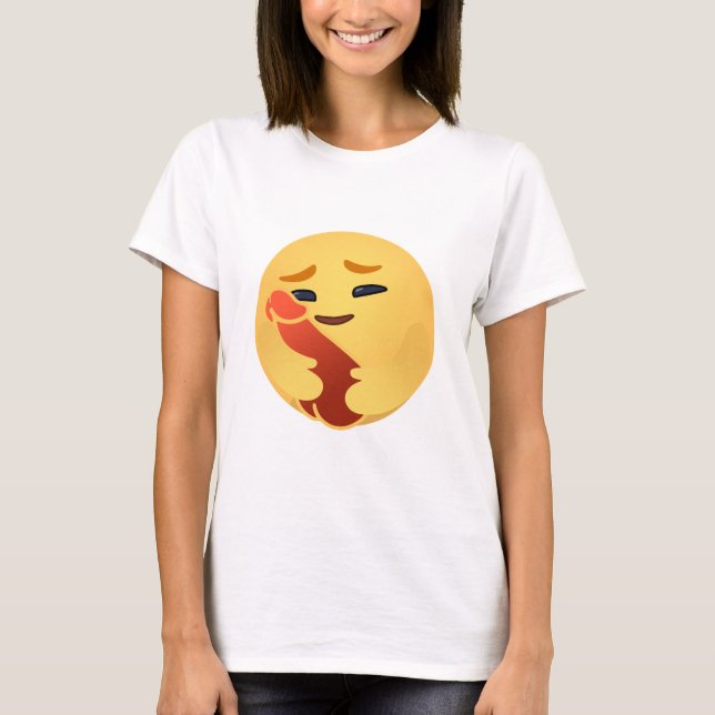 Camiseta Funny Care Emojis Facebook (Anverso)