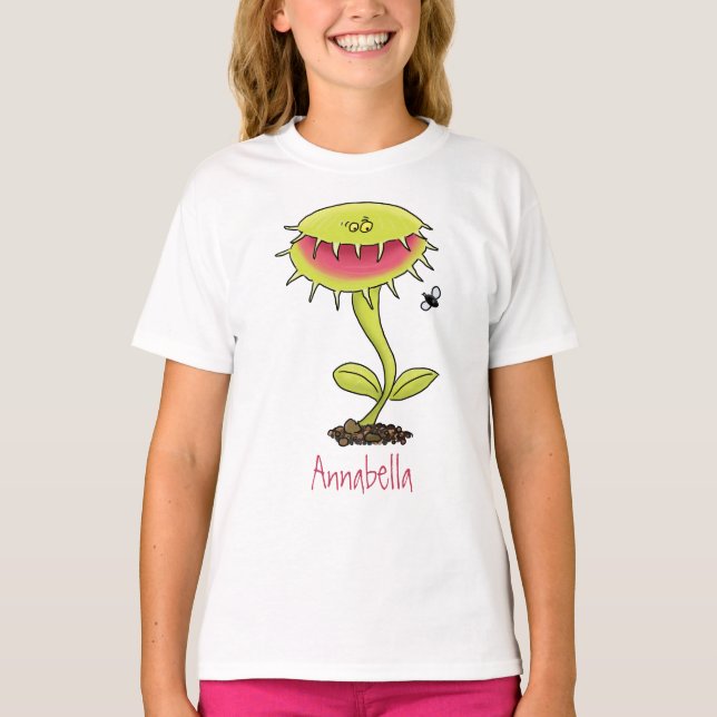 Camiseta Funny carnívoro Venus trampa de mosca personalizad (Anverso)