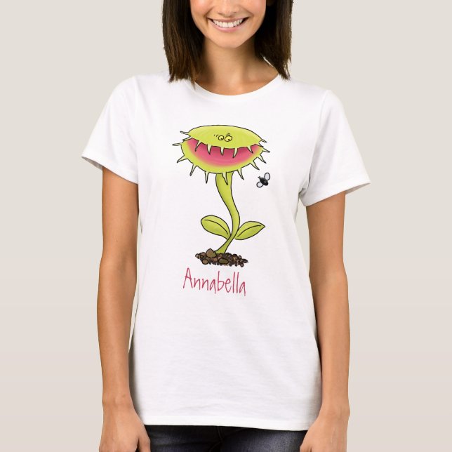Camiseta Funny carnívoro Venus trampa de mosca personalizad (Anverso)