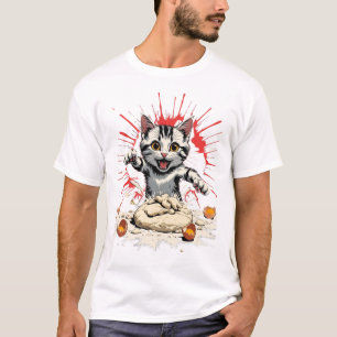 Camiseta Funny Cat Bakery Frustation