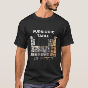 Camiseta Funny Cat Chemistry Pun Periódico Table