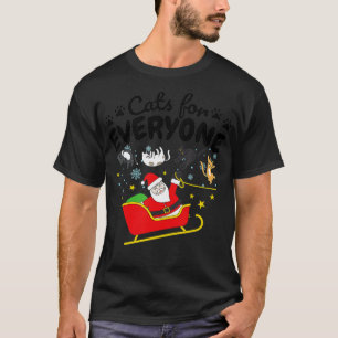 Camiseta Funny Cat Christmas Cats for Everyone  - 1