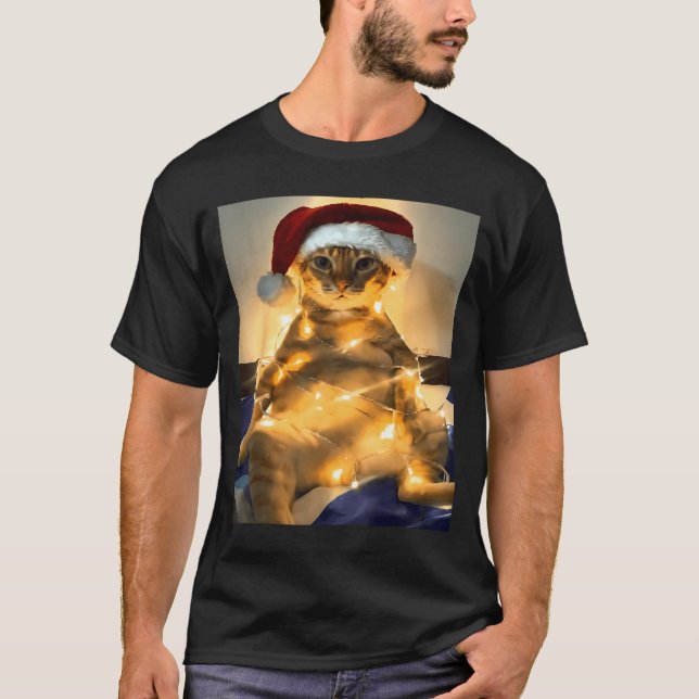 Camiseta Funny Cat Christmas Meme Shirt Cute Holiday Meme C (Anverso)