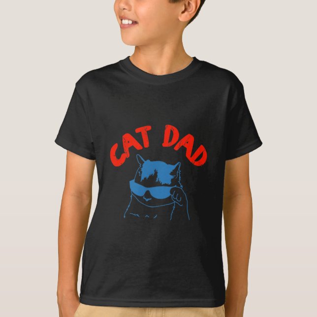 Camiseta Funny Cat Dad Club 2 Sided Life Is Better With Cat (Anverso)