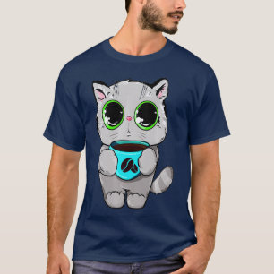 Camiseta Funny Cat Green Eyes Drace Cup Coffee Mug Cumpleañ