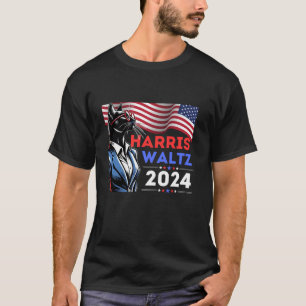 Camiseta Funny Cat Harris Walz 2024 Elecciones Kamala Harri