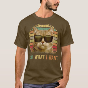 Camiseta Funny cat lover gifts 2022, Retro cat i do what i 
