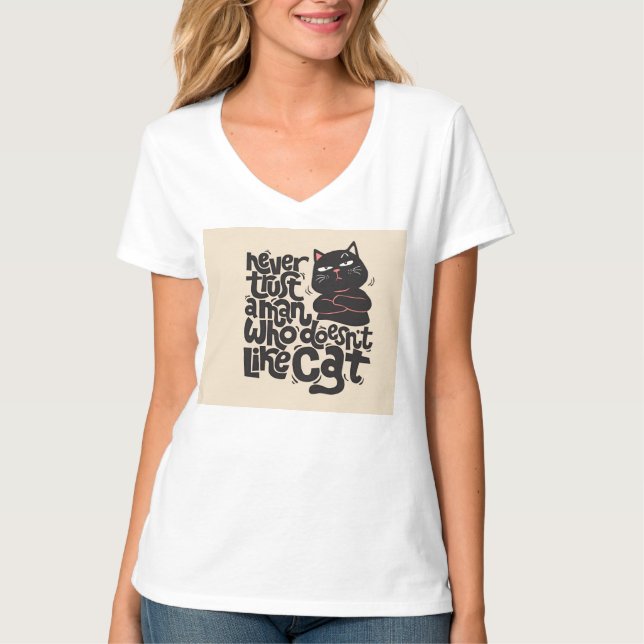 Camiseta Funny Cat Lover Quote Design (Anverso)