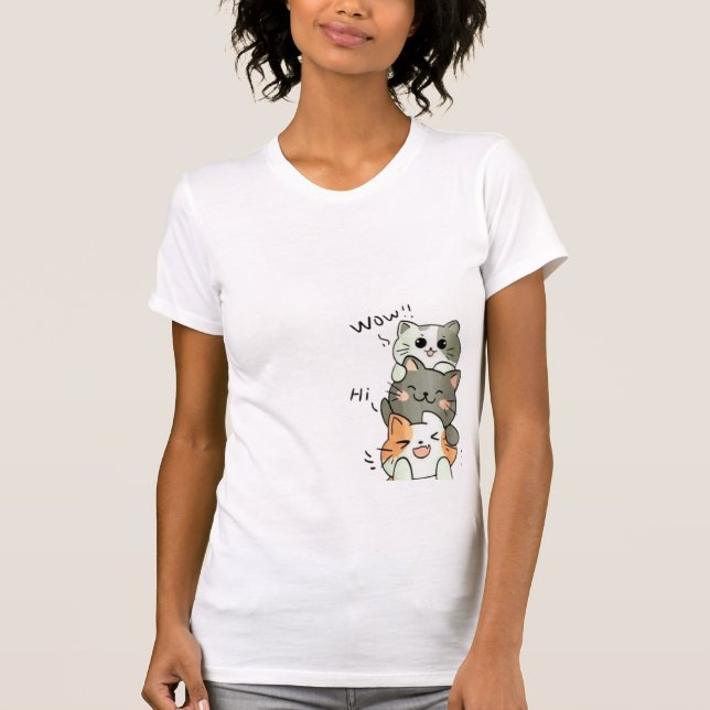 Camiseta Funny Cat Lover T-Shirt (Anverso)