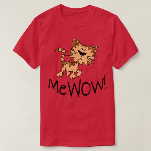 Camiseta Funny Cat Mewow Kitten  (Diseño del anverso)