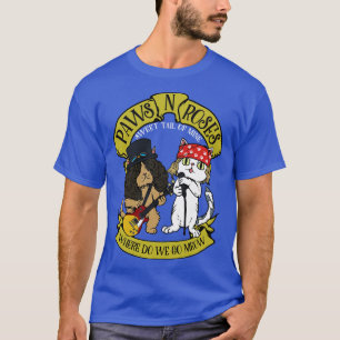 Camiseta Funny Cat Paws Rock Music Gift Hombres Mujeres Fun