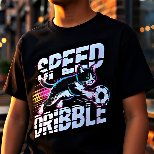 Camiseta Funny Cat Playing Soccer - Gift for Kids & Teens (Subido por el creador)