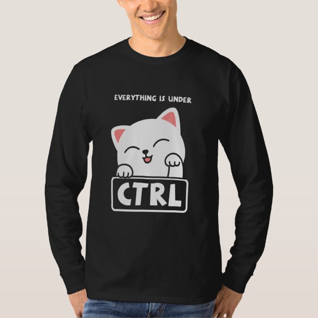 Camiseta Funny Cat Programmer Developer Coder Computer Scie (Anverso)
