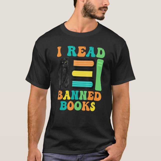 Camiseta Funny Cat Reader I Read Banned Books For men and W (Anverso)