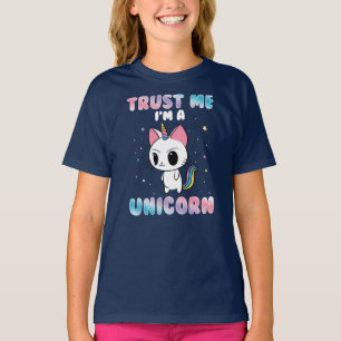 Camiseta Funny Cat Unicorn dice cumpleaños