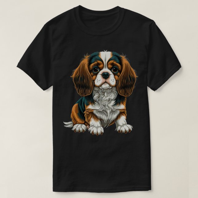 Camiseta Funny Cavalier King Charles Spaniel Cute (Diseño del anverso)