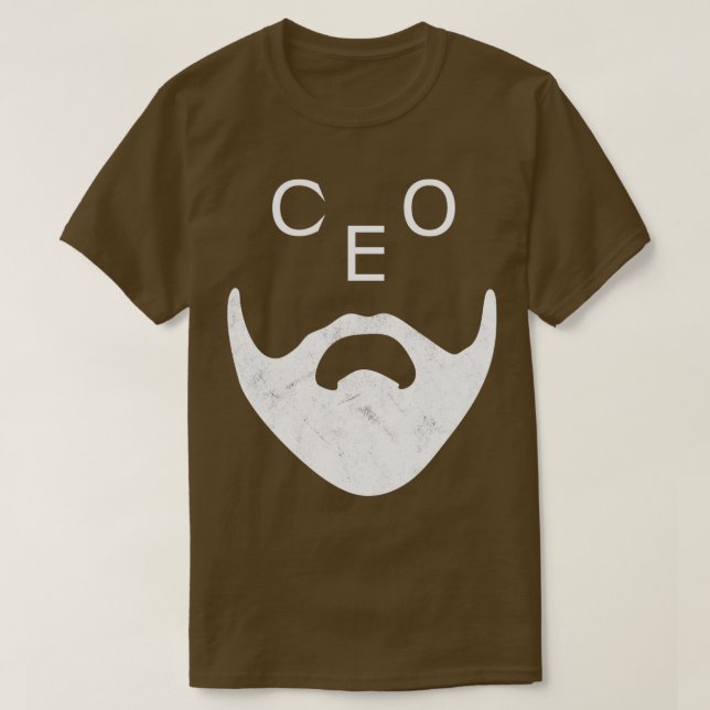 Camiseta Funny CEO con barba (Diseño del anverso)