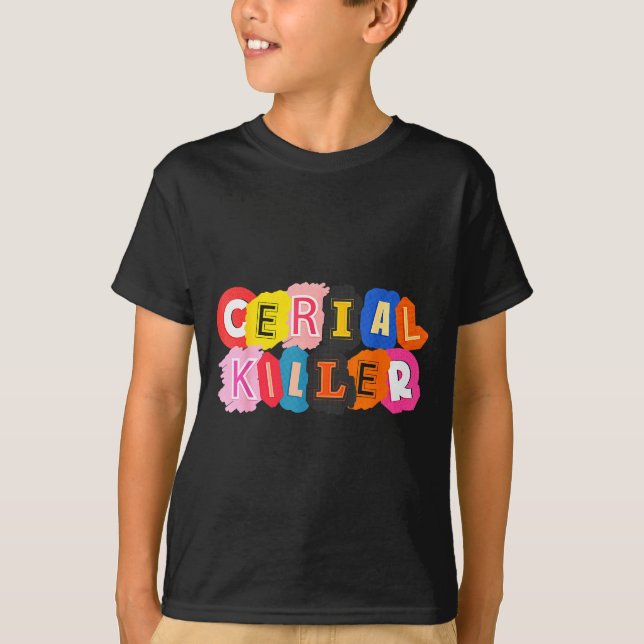Camiseta Funny Cereal Killer Cereal Design For Breakfast Lo (Anverso)