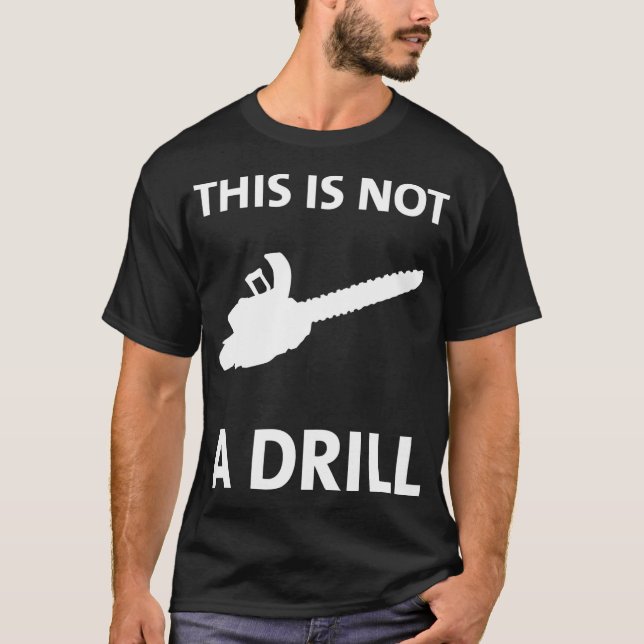 Camiseta Funny Chainsaw Esta No Es Una Construcción De Cump (Anverso)